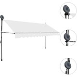 Tenda na ručno uvlačenje s LED svjetlima 350 cm krem | Eponuda.com