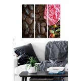 Wallity MDF1034664 multicolor decorative mdf painting (3 pieces) Cene