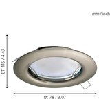 Eglo 94237 - Komplet 3x LED ugradnih svetala PENETO 3xGU10-LED/3W/230V | Eponuda.com