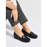 Shelvt Black women's loafers with buckle | Eponuda.ba