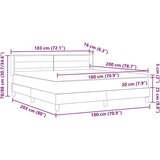 Box Postelja z vzmetnico z vzmetnico Črna 200 x 180 cm Poliester, (5000141856) | Shoptok.si
