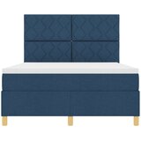 Krevet s opruga kutije s madracem Plava 160 x 200 cm tkanina | shoptok.hr