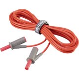 Voltcraft Visokofleksibilni varnostni merilni kabel [lamelni vtič 4 mm - lamelni vtič 4 mm] 5 m rdeče barve MSB-501 10 A, (20422860) Cene