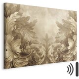  Slika - Carved Baroque Ornaments Rich Composition in Sepia Colors 120x80 Akustična | shoptok.hr