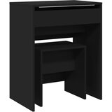  Toaletni stolić sa stolcem crni 60 x 40 x 113,5 cm | shoptok.hr