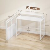  Sklopivi stol/računalni stol s nosačem za monitor za kućni ured 100 x 48 x 87 5 cm | shoptok.hr