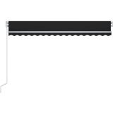  Tenda na ručno uvlačenje s LED svjetlima 450 x 300 cm antracit | shoptok.hr