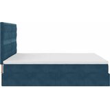  Otomanski okvir kreveta s madracima plavi 200x200cm baršunasti | shoptok.hr