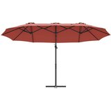  Suncobran Terakota 372 x 198 x 243 cm Poliester i aluminij | Eponuda.ba
