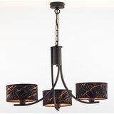 Jupiter 2106 - Luster na lancu ARTHUR 3xE27/15W/230V crna/narandžasta/dekor mermera | Eponuda.com