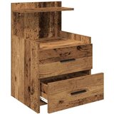 vidaXL Noćni ormarići 2 kom s 2 ladice staro drvo 40x36,5x62 cm | shoptok.hr