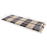 CON Podnice za krevet 2 kom s 42 letvice i 7 zona 70 x 200 cm | shoptok.hr