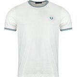 Fred Perry Polo majice kratki rokavi TWIN TIPPED T-SHIRT Bela | Shoptok.si