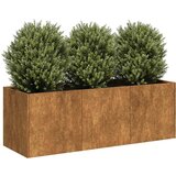 vidaXL Sadilica boja hrđe 120x40x40 cm od pohabanog čelika Cijene