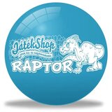 Zikin Modra gumijasta žoga 22cm Raptor dinozaver Cene