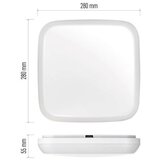  LED svetilo nadometno DORI, kvadratno, 18W, IP54, nevtralno bela | Shoptok.si