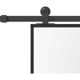  Klizna vrata s priborom 76 x 205 cm kaljeno staklo i aluminij | shoptok.hr
