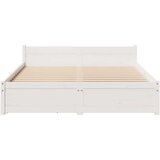 vidaXL Okvir kreveta bez madraca bijeli 150x200 cm od masivne borovine | shoptok.hr