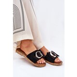 Boto Flat Women's Sandals With Decorative Detail Black Nellodra | Shoptok.si