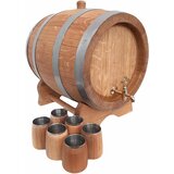  Hrastova bačva 10L + 6 čaša | shoptok.hr