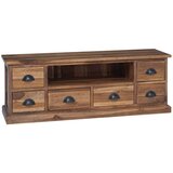 TV stojalo s predalom Naravna 110 x 30 x 40 cm Trden tikov les, (5000112970) | Shoptok.si