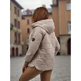 Resti Women's Quilted Jacket with Hood and Cuffs on Sleeves Silent Ridge | Shoptok.si