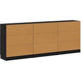  Kreveta 3 pcs Crni hrast 181 x 30 x 70 cm Konstruirano drvo | shoptok.hr