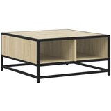  Stolić za kavu boja hrasta sonome 60,5x60,5x30 cm drvo i metala | shoptok.hr