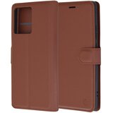 Techsuit Leather Folio preklopna maska za Motorola Edge 50 Pro – smeđa | shoptok.hr