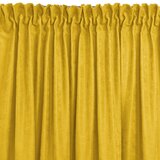  Curtain MILANA color mustard style classic transparent dragon tape 5 cm with fringe 3 cm chenille 420x225 HOMEDE | shoptok.hr