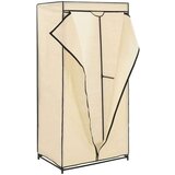 vidaXL garderobna omara 75x50x160 cm krem | Shoptok.si