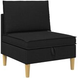  Set namještaja za dnevni boravak s jastukom 6 pcs Crna Tkanina | shoptok.hr