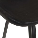  Barski stolčki 4 kosi črno pravo usnje, (20624687) | Shoptok.si