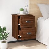  Zidni noćni ormarići 2 kom smeđa boja hrasta 41,5x36x53 cm | shoptok.hr