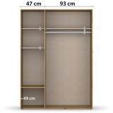 Modern Living Omara S Klasičnimi Vrati Voyager, Barva Hrasta, Bela | Shoptok.si