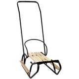 Metal Sled with push bar Backrest Strap Black | shoptok.hr