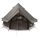 Tipi šator s krovom Smeđa siva 250 x 250 cm Poliester i čelik | shoptok.hr