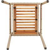 vidaXL Vanjske Stolice 4 pcs Krem, smeđa | shoptok.hr