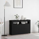 vidaXL Sideboard Crni Inženjersko drvo 116 x 30 x 75 cm Sideboard Cijene