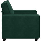 SOFA fotelja tamnozelena 100x78x84 cm baršun - Tamnozelena 1 100 cm | shoptok.hr