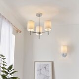  Endon 56642 - Luster na stalku BRIO 3xE14/40W/230V sjajni hrom/bela | Eponuda.com