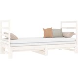  Dnevni ležaj na izvlačenje bijeli 2x(90x190)cm masivna borovina | shoptok.hr