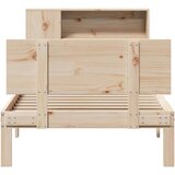 vidaXL Krevet s regalom za knjige bez madraca 100x200 cm borovina | shoptok.hr