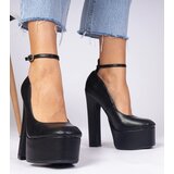 Gemre Black high block heel pumps Felida | Shoptok.si