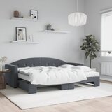  Dnevni krevet na razvlačenje tamnosivi 80 x 200 cm baršunasti | shoptok.hr