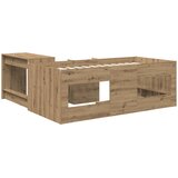 Krevet za djecu s visokim okvirom i stolom 2 kom. Hrast artisan | shoptok.hr