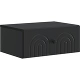  Noćni ormarić za montažu na zid 2 pcs Crna 49 x 34,5 x 20 cm | shoptok.hr