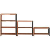  Polica 3 pcs Smeđa 80 x 30 x 110 cm Čvrsto drvo akacije | shoptok.hr