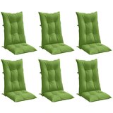  Jastuci za stolice 6 kom prošarano zelena 120x50x7cm od tkanine | Eponuda.com