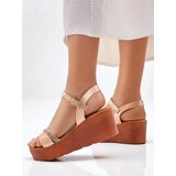 Resti Women's wedge sandals with rhinestones and glitter Aurora Glow | shoptok.hr